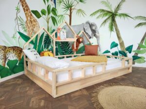 Boden Bett 160x200 – Titelbild vom Modell VISP mit Rausfallschutz