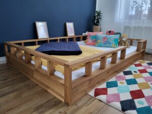 bodenbett 100x200 – Modell ANCONA mit Rausfallschutz – Titelbild