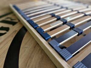 Lattenrost – Detail Sprungrahmen mit flexiblen Elementen