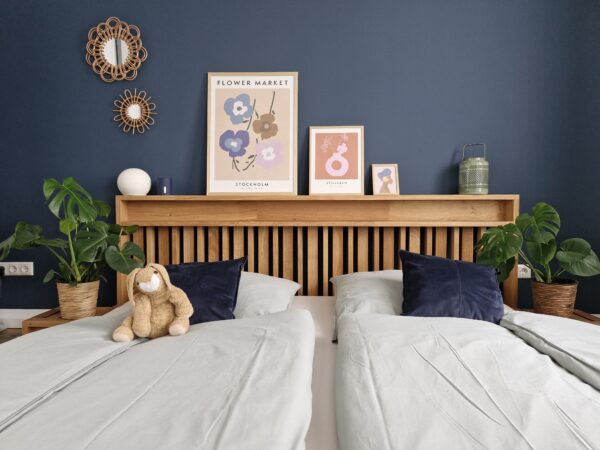 XXL Bett 240x200 – Frontansicht des Familienbetts WEGGIS