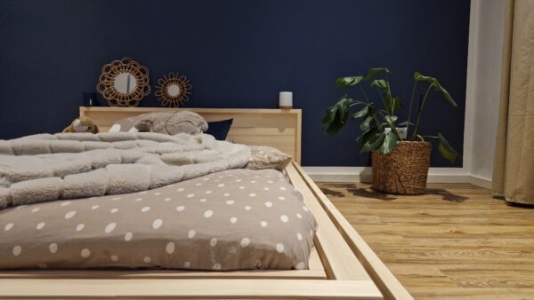 Bodenbett 180 – Modell LUGANO rechte Vorderansicht