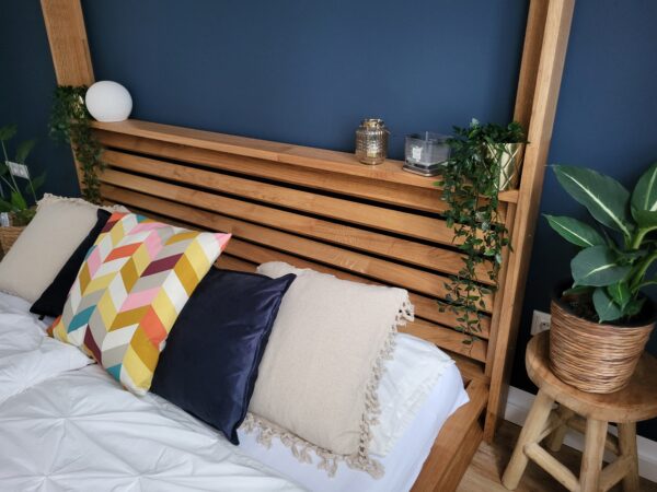 bodenbett für erwachsene 200x200 – rechte seitenansicht
