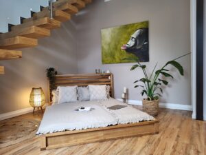 doppelbett VIETNAM aus Massivholz in 140x200 cm