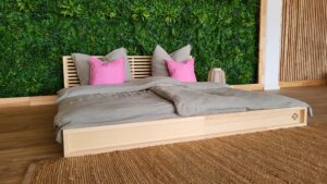 montessori bodenbett 120x200 aus massivholz – kindersicher & bodentief