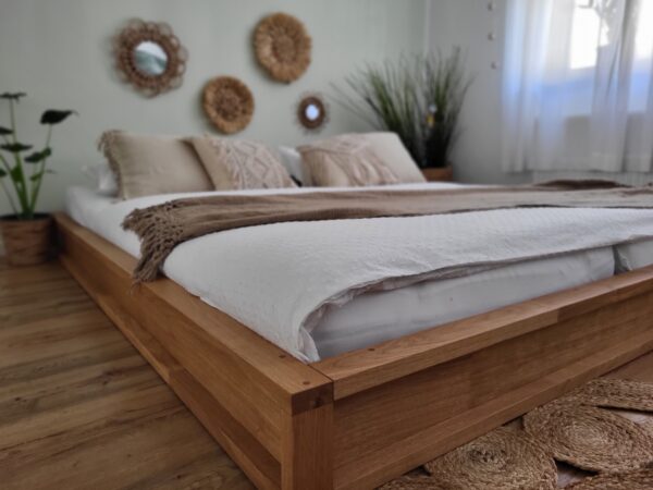 tatami bett BASEL 200x200 Detailansicht linke Ecke
