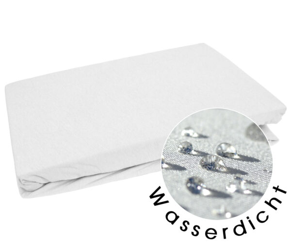spannbettlaken wasserdicht mit oberflächenstruktur im detail