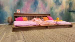 Massivholz Familienbett 320×200 – Modell WEGGIS – Titelansicht